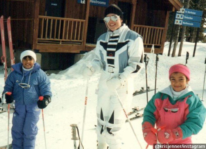 Flash Back Friday! Kris Jenner Shares Throwback Photo of Kim and Kourtney on Family Ski Trip