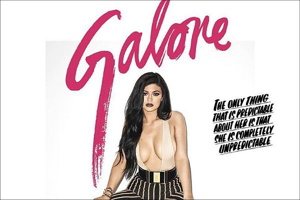 Kylie Jenner Shows Major Cleavage in Racy Cover Shoot for Galore