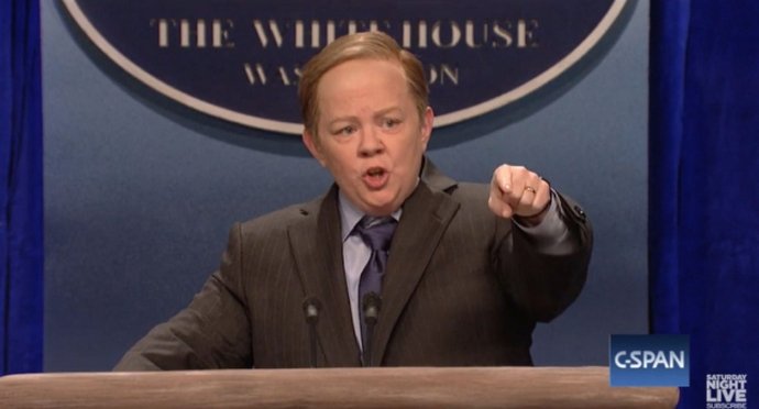 Melissa McCarthy's Impersonation of Angry Sean Spicer on 'SNL' Is Spot On