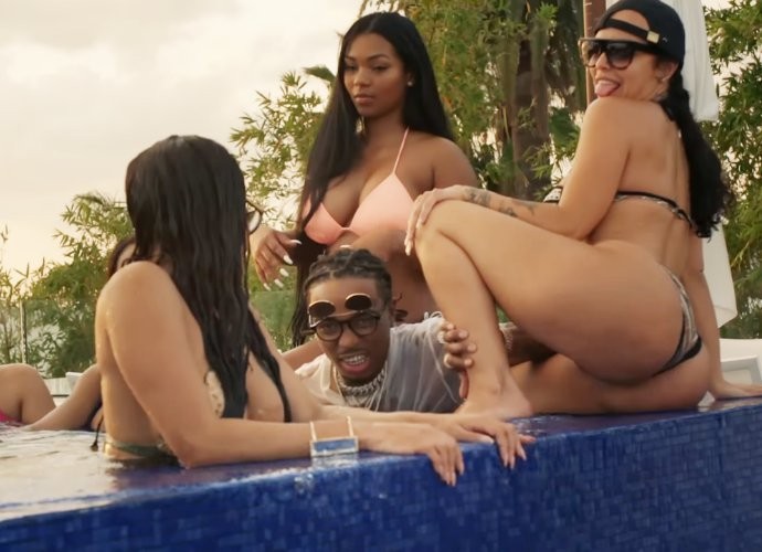 Migos and Gucci Mane Cozying Up to Bikini-Clad Models in 'Slippery' Music Video