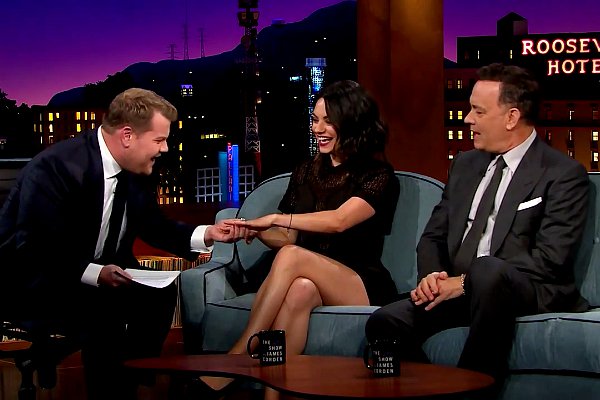 Mila Kunis Seemingly Confirms Marriage, Shows Off Her 'Wedding Ring' on 'Late Late Show'