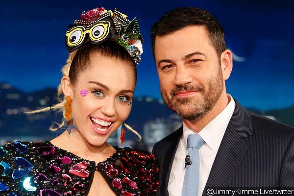 Miley Cyrus Bares Breasts, Has Bizarre Interview About 'Tits' on 'Jimmy Kimmel Live!'