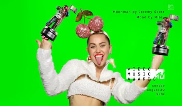 MTV's Moonman Gets Colorful Makeover, Miley Cyrus Shows It Off in New VMA Promo