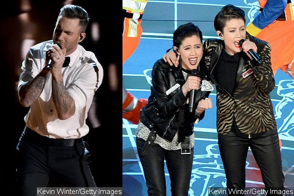 Oscars 2015: Maroon 5 and Tegan and Sara's Performance Videos