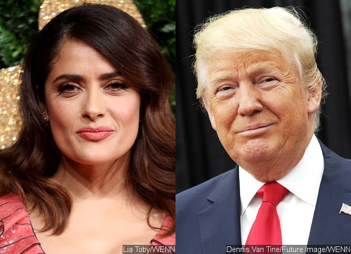 Salma Hayek Can't Help Mock Her Nemesis Donald Trump's 7-Eleven Flub. Read Her Response