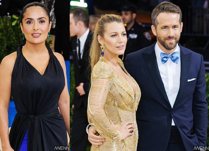 Salma Hayek Cooks Dinner and Babysits for Ryan Reynolds and Blake Lively