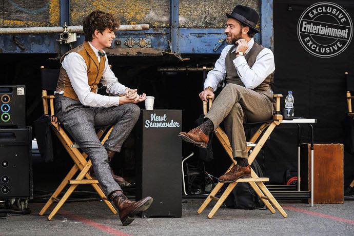 Newt Scamander and 'Muggle' Albus Dumbledore Hang Out Together in 'Fantastic Beasts 2' New Photo