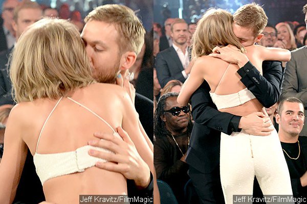 Taylor Swift and Calvin Harris Kiss at Billboard Music Awards
