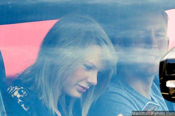 Taylor Swift Pictured Leaving House With Calvin Harris