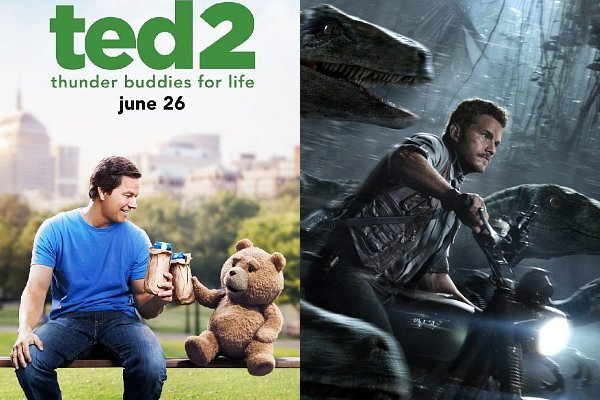 Box Office: 'Ted 2' Disappoints With $32.9 Million, 'Jurassic World' Remains at No.1