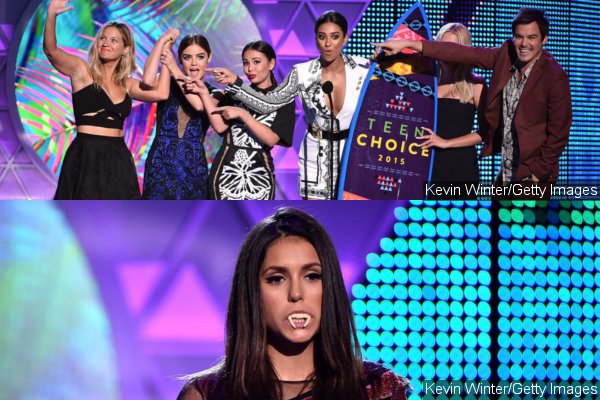 Teen Choice Awards 2015: 'Pretty Little Liars' and 'Vampire Diaries' Are Big Winners in TV