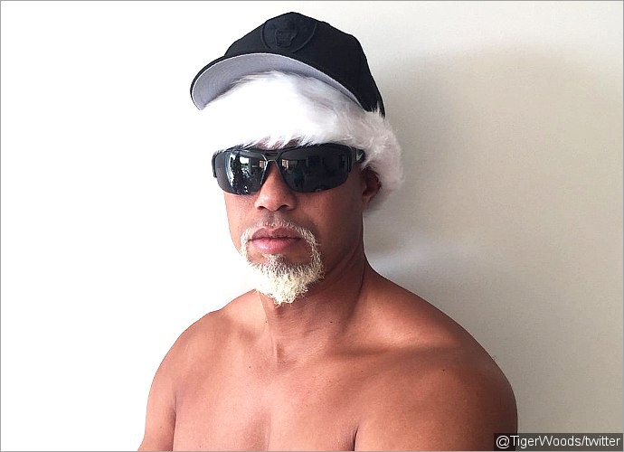 Tiger Woods Poses Shirtless as 'Mac Daddy Santa', Internet Goes Berserk