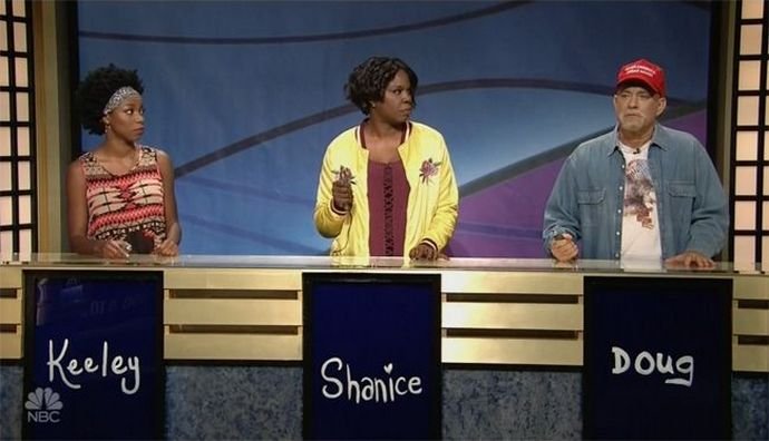 Tom Hanks Plays 'Black Jeopardy' as Donald Trump's Supporter on 'SNL'