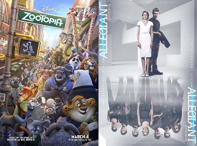 'Zootopia' Remains a Champion at Box Office as 'Allegiant' Underperforms