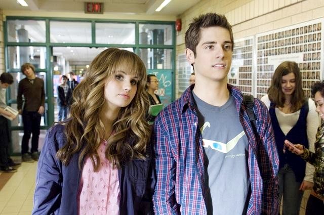 Debby Ryan stars as Abby Jensen and Jean-Luc Bilodeau stars as Jay in Disney Channel's 16 Wishes (2010)