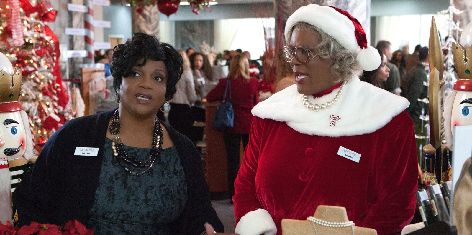 Anna Maria Horsford stars as Eileen and Tyler Perry 	stars as Madea in Lionsgate Films' A Madea Christmas (2013)