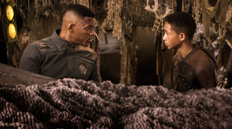 Will Smith stars as Cypher Raige and Jaden Smith stars as Kitai Raige in Columbia Pictures' After Earth (2013)