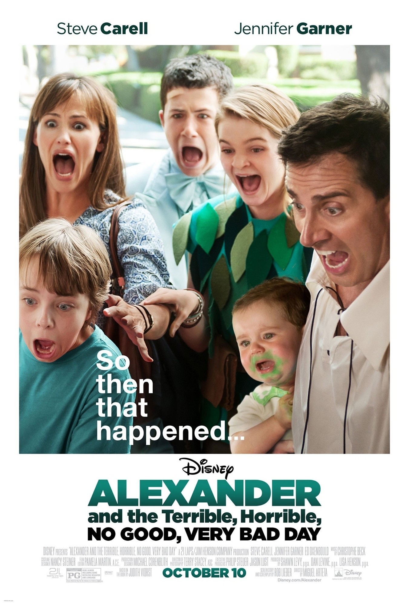 Poster of Walt Disney Pictures' Alexander and the Terrible, Horrible, No Good, Very Bad Day (2014)