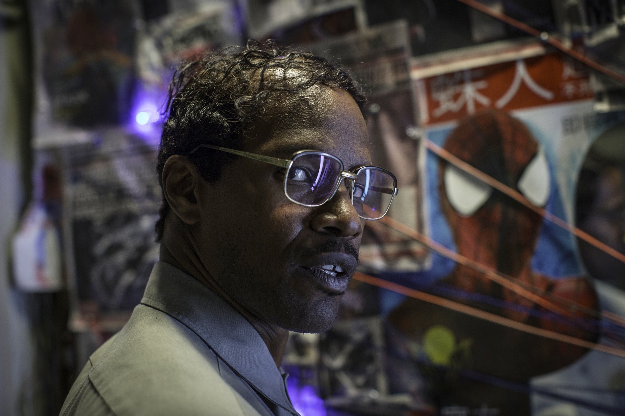 Jamie Foxx stars as Max Dillon/Electro in Columbia Pictures' The Amazing Spider-Man 2 (2014). Photo credit by Niko Tavernise.
