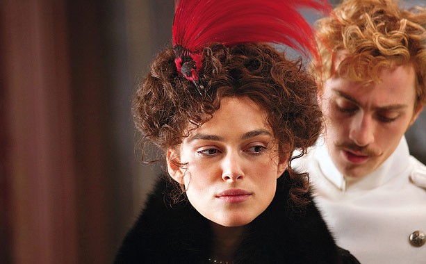 Keira Knightley stars as Anna Karenina and Aaron Johnson stars as Count Vronsky in Focus Features' Anna Karenina (2012)