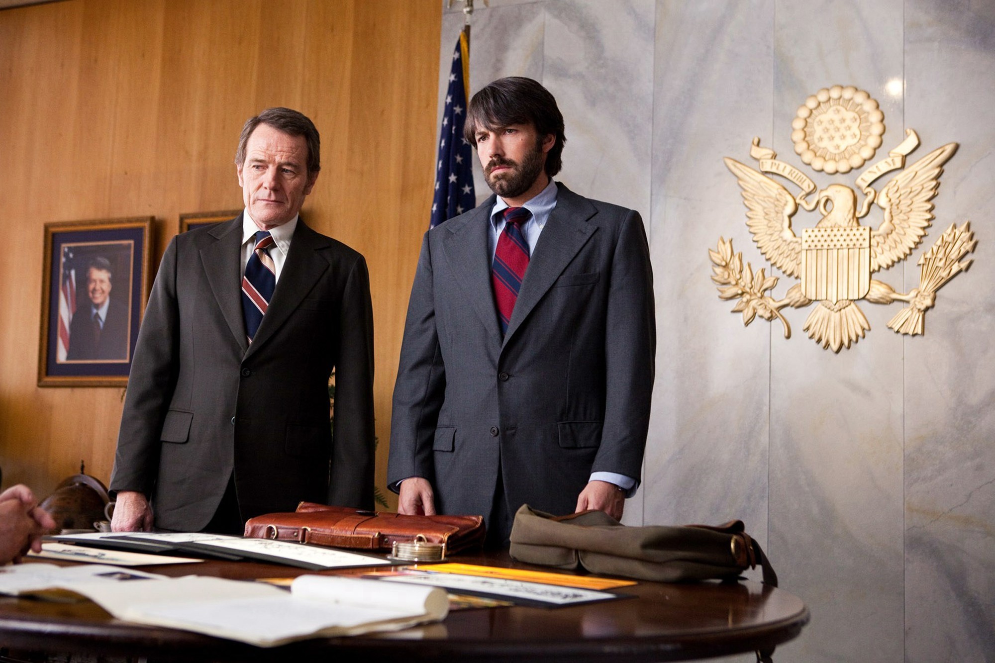 Bryan Cranston stars as Jack O'Donnell and Ben Affleck stars as Tony Mendez in Warner Bros. Pictures' Argo (2012)