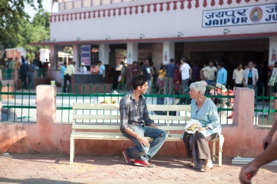 Dev Patel stars as Sonny and Judi Dench stars as Evelyn in Fox Searchlight Pictures' The Best Exotic Marigold Hotel (2012)