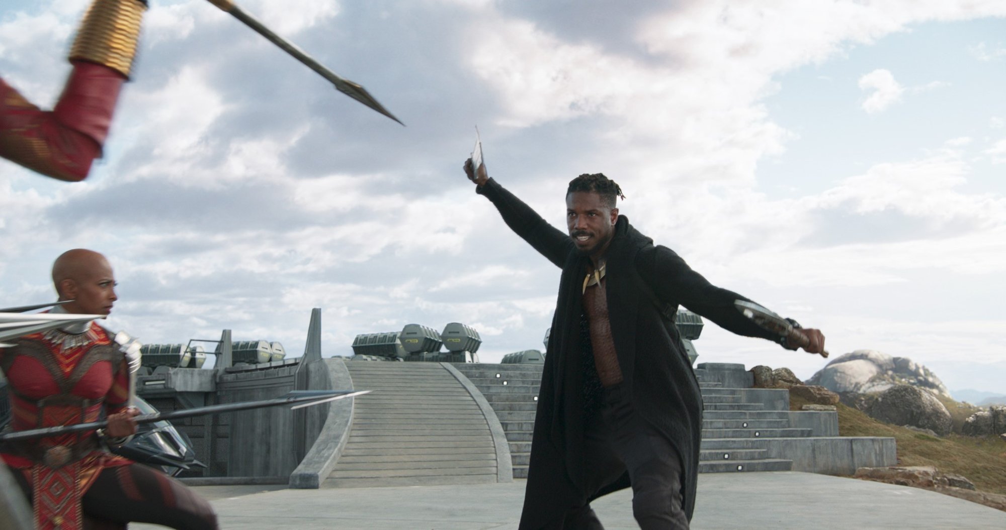 Michael B. Jordan stars as Erik Killmonger in Walt Disney Pictures' Black Panther (2018)