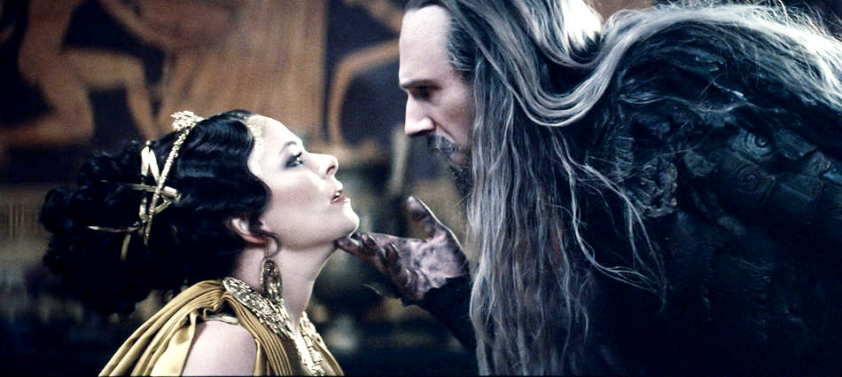 Polly Walker stars as Cassiopeia and Ralph Fiennes stars as Hades in Warner Bros. Pictures' Clash of the Titans (2010)