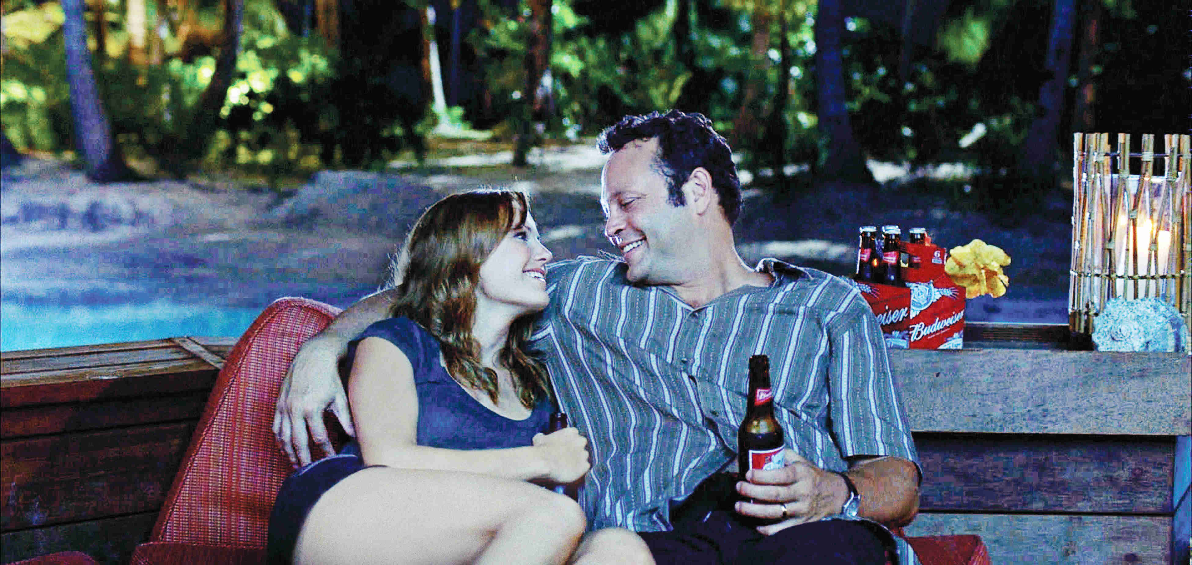 Malin Akerman and Vince Vaughn in Universal Pictures' Couples Retreat (2009)
