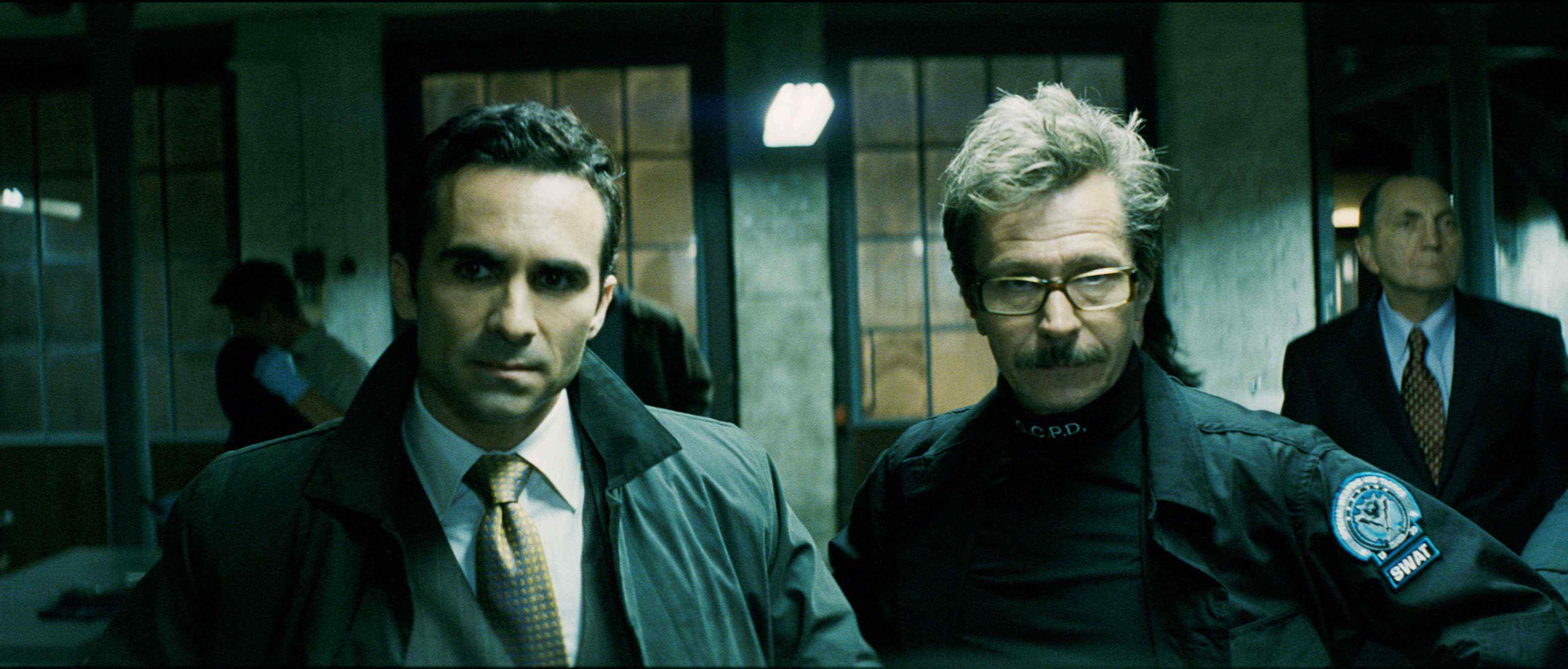 NESTOR CARBONELL stars as the Mayor and GARY OLDMAN stars as Lt. James Gordon in Warner Bros. Pictures' and Legendary Pictures' action drama 