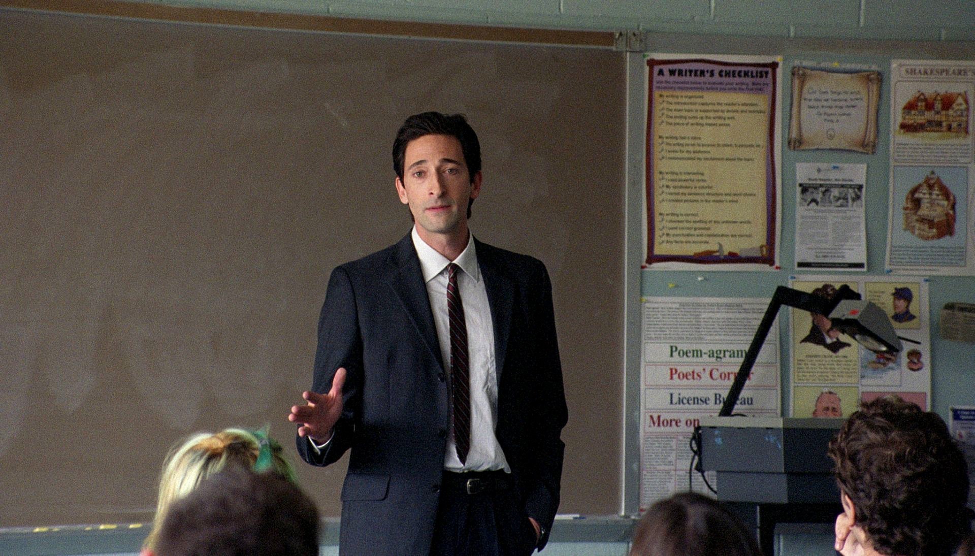 Adrien Brody stars as Henry Barthes in Tribeca Films' Detachment (2012). Photo credit by Tony Kaye.