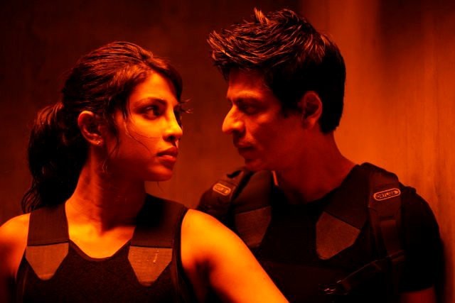 Priyanka Chopra stars as Roma and Shah Rukh Khan stars as Don in Reliance Big Pictures' Don 2 (2011)
