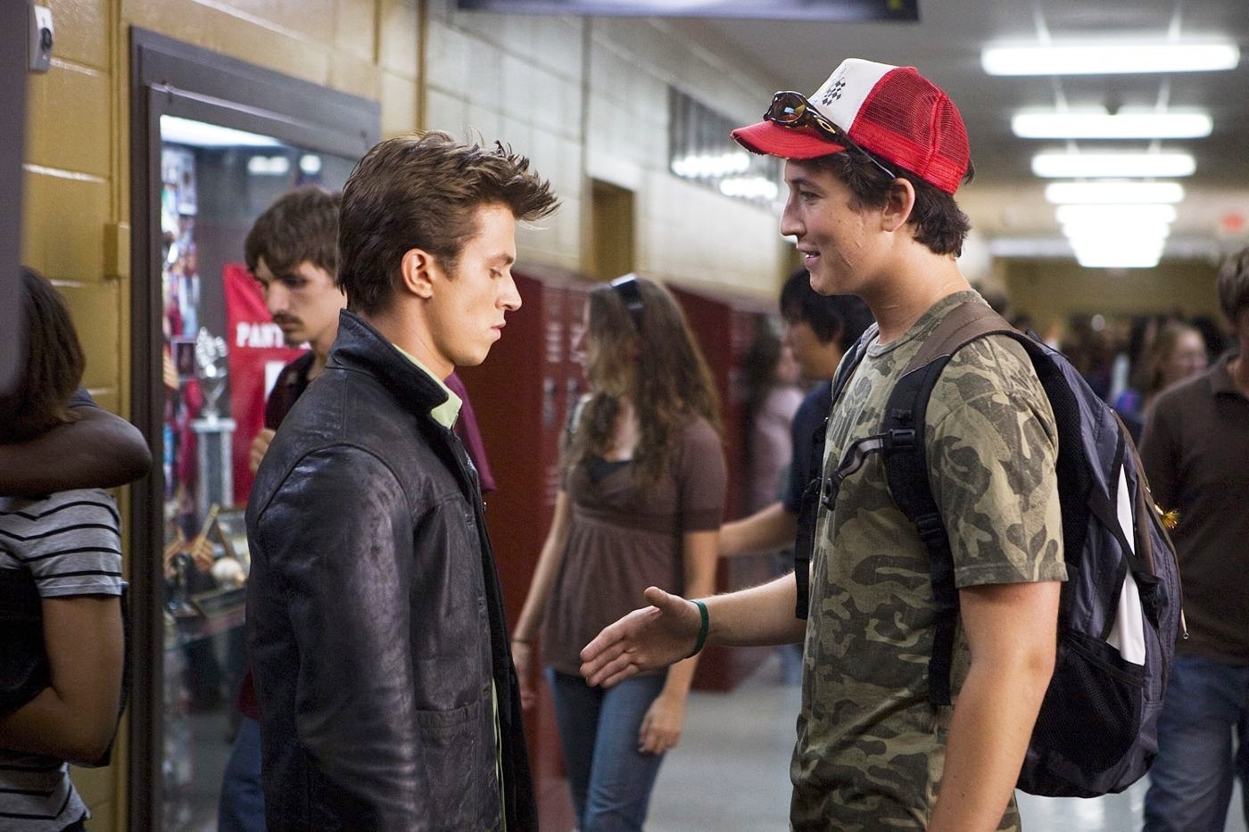 Kenny Wormald stars as Ren MacCormack and Miles Teller stars as Willard in Paramount Pictures' Footloose (2011)