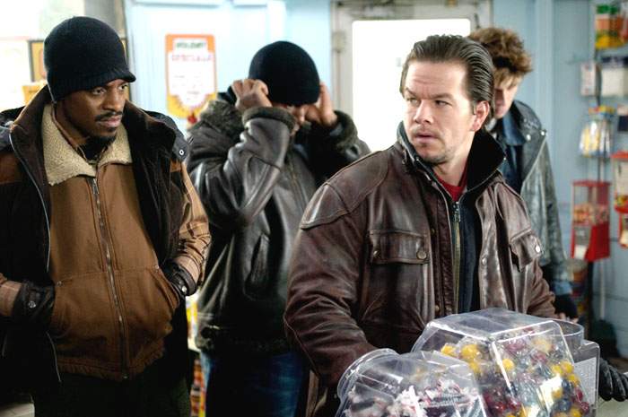 Andre Benjamin and Mark Wahlberg in Paramount Pictures' Four Brothers (2005)