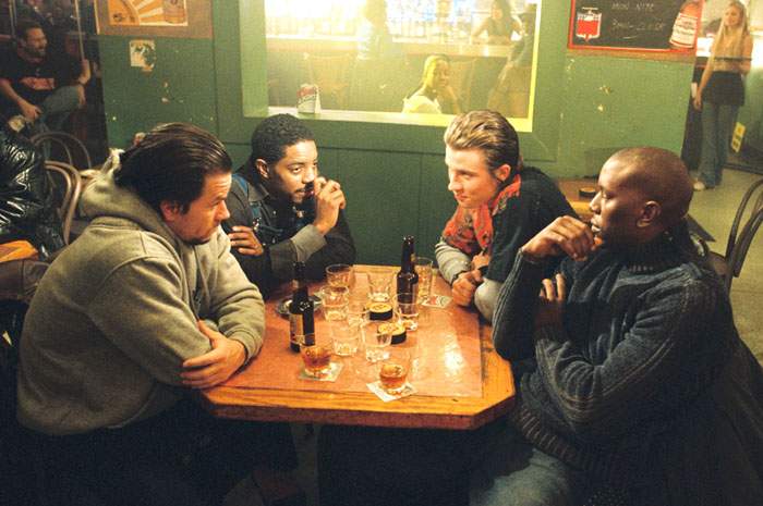Mark Wahlberg, Andre Benjamin, Garrett Hedlund and Tyrese Gibson in Paramount Pictures' Four Brothers (2005)
