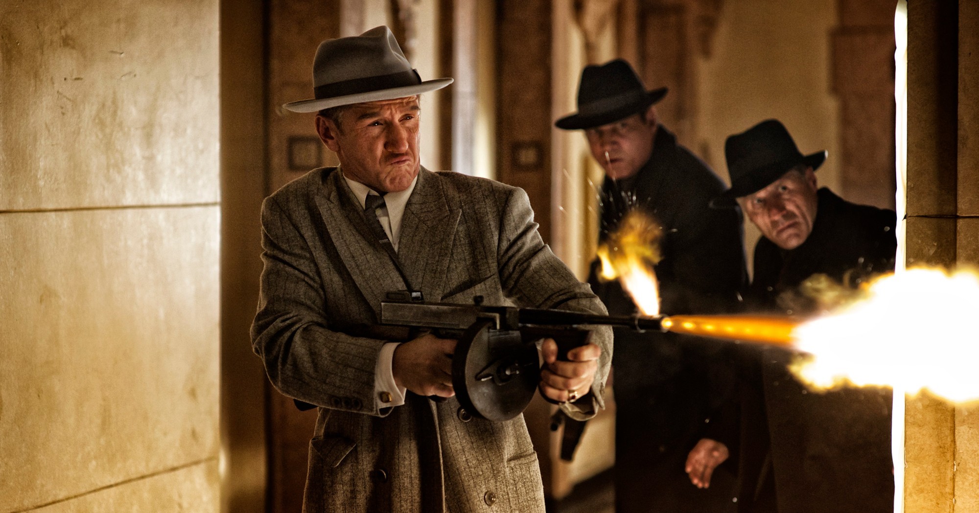 Sean Penn stars as Mickey Cohen in Warner Bros. Pictures' Gangster Squad (2013)