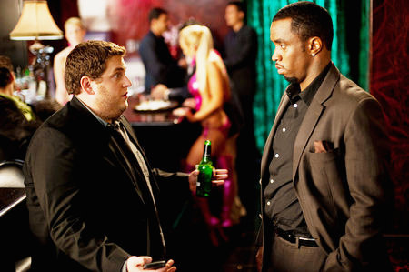 Jonah Hill stars as Aaron Greenberg and P. Diddy stars as Sergio Roma in Universal Pictures' Get Him to the Greek (2010)