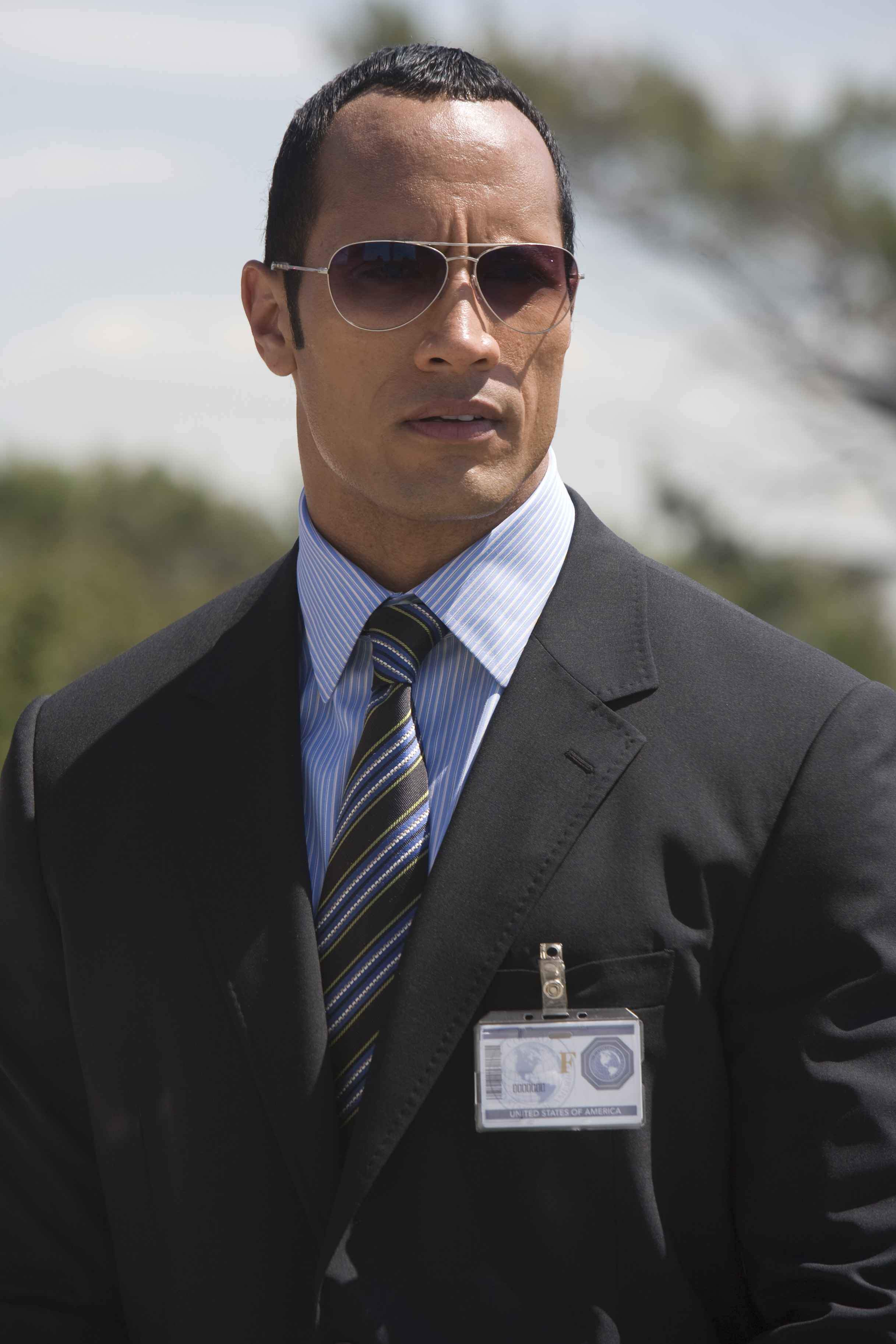 The Rock as Agent 23 in Warner Bros Pictures' Get Smart (2008). Photo by Tracy Bennett.