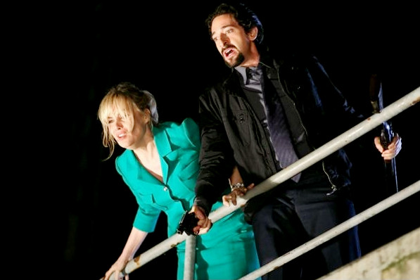 Emmanuelle Seigner stars as Linda and Adrien Brody stars as Inspector Enzo Avolfi in Maya Entertainment's Giallo (2009)