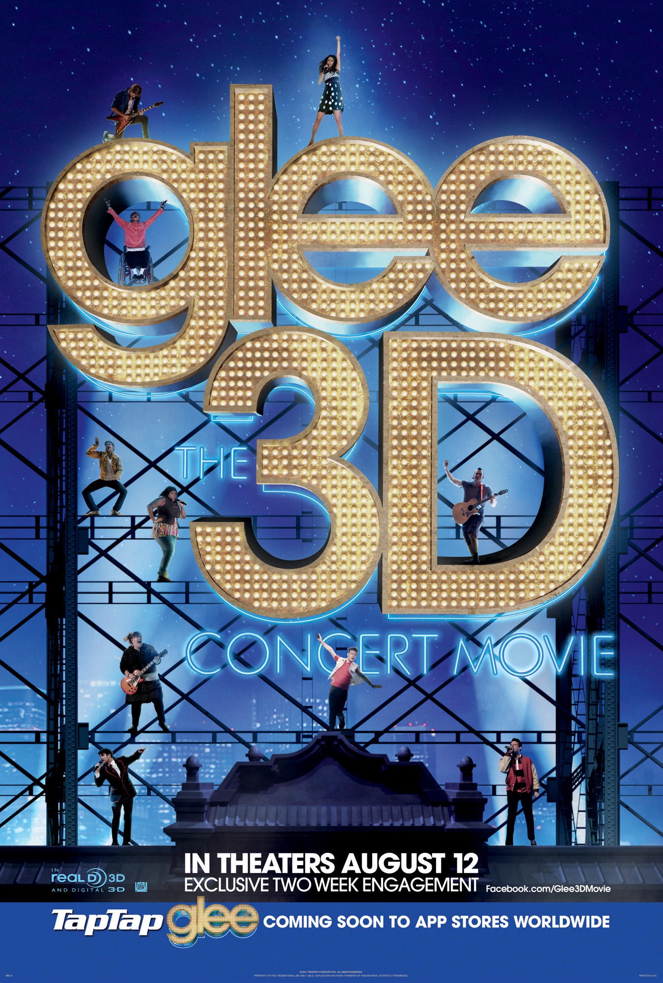 Poster of The 20th Century Fox' Glee: The 3D Concert Movie (2011)