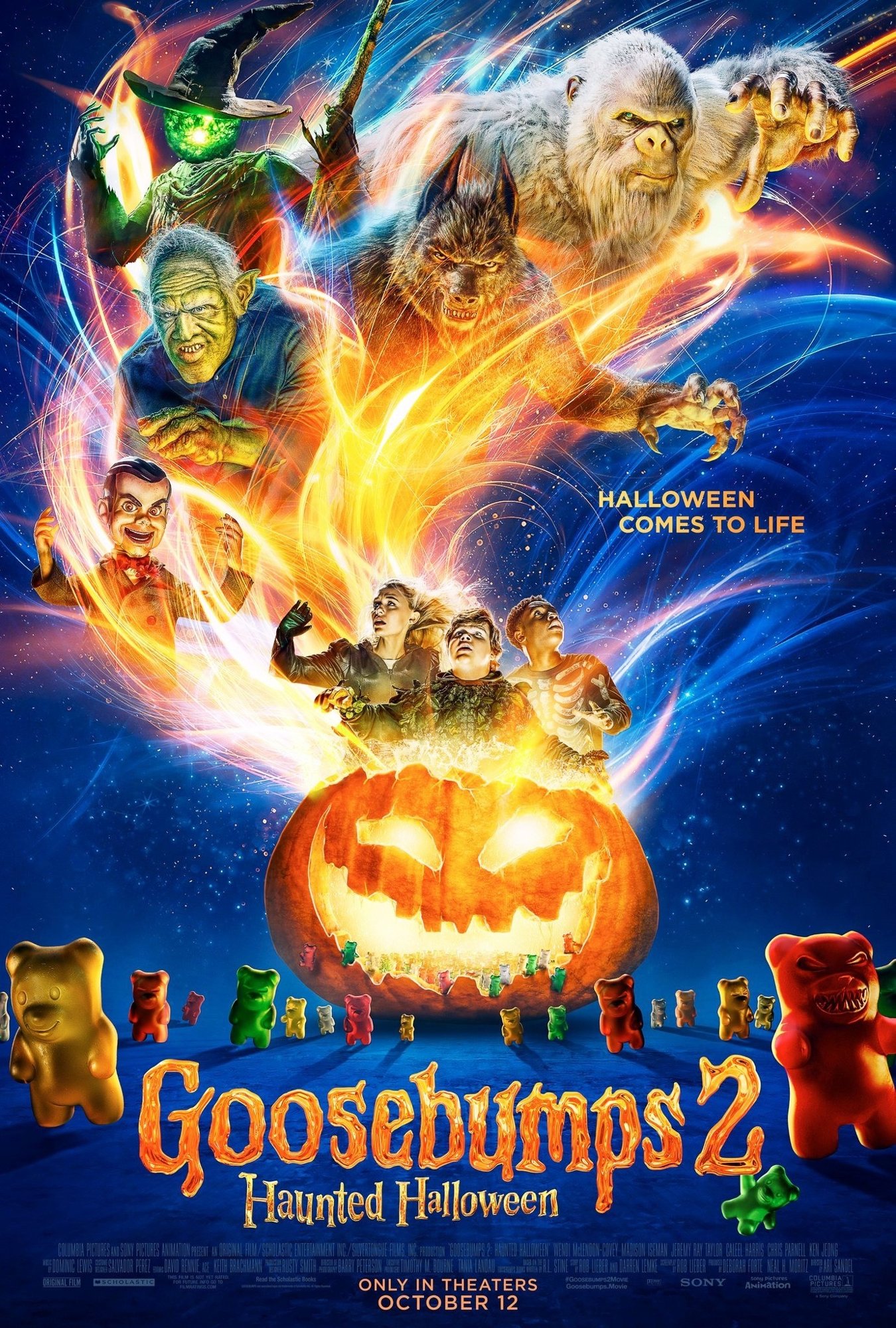 Poster of Sony Pictures' Goosebumps 2: Haunted Halloween (2018)
