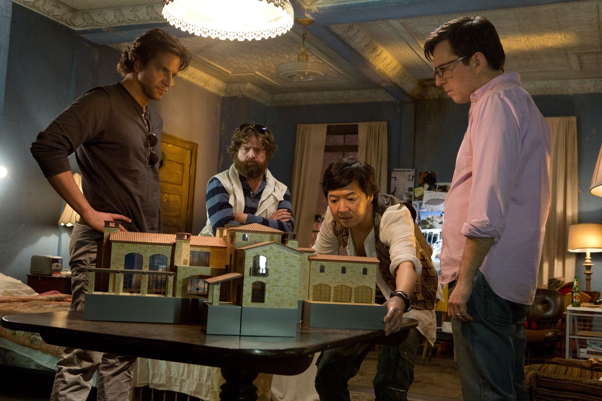 Bradley Cooper, Zach Galifianakis, Ken Jeong and Ed Helms in Warner Bros. Pictures' The Hangover Part III (2013)