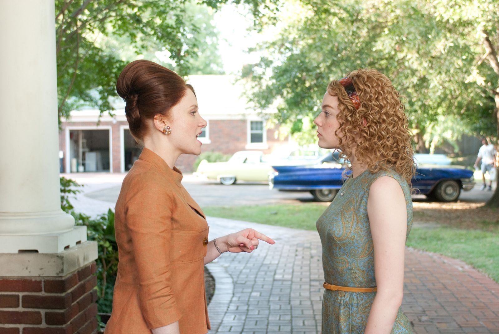 Bryce Dallas Howard stars as Hilly Holbrook and Emma Stone stars as Eugenia Phelan in DreamWorks SKG's The Help (2011)