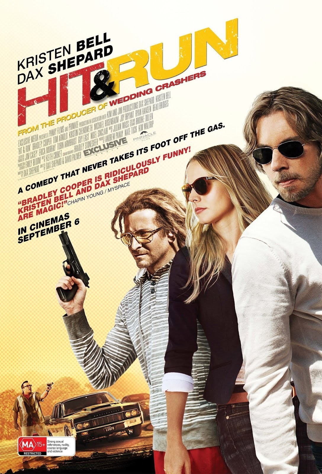 Poster of Open Road Films' Hit and Run (2012)