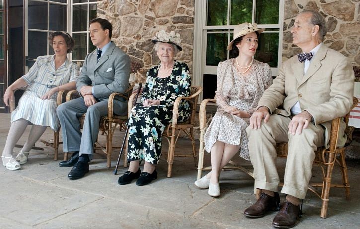 Olivia Williams stars as Eleanor Roosevelt and Bill Murray stars as Franklin D. Roosevelt in Focus Features International's Hyde Park on Hudson (2012)