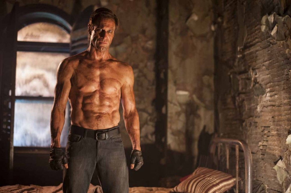 Aaron Eckhart stars as Adam in Lionsgate Films' I, Frankenstein (2014)
