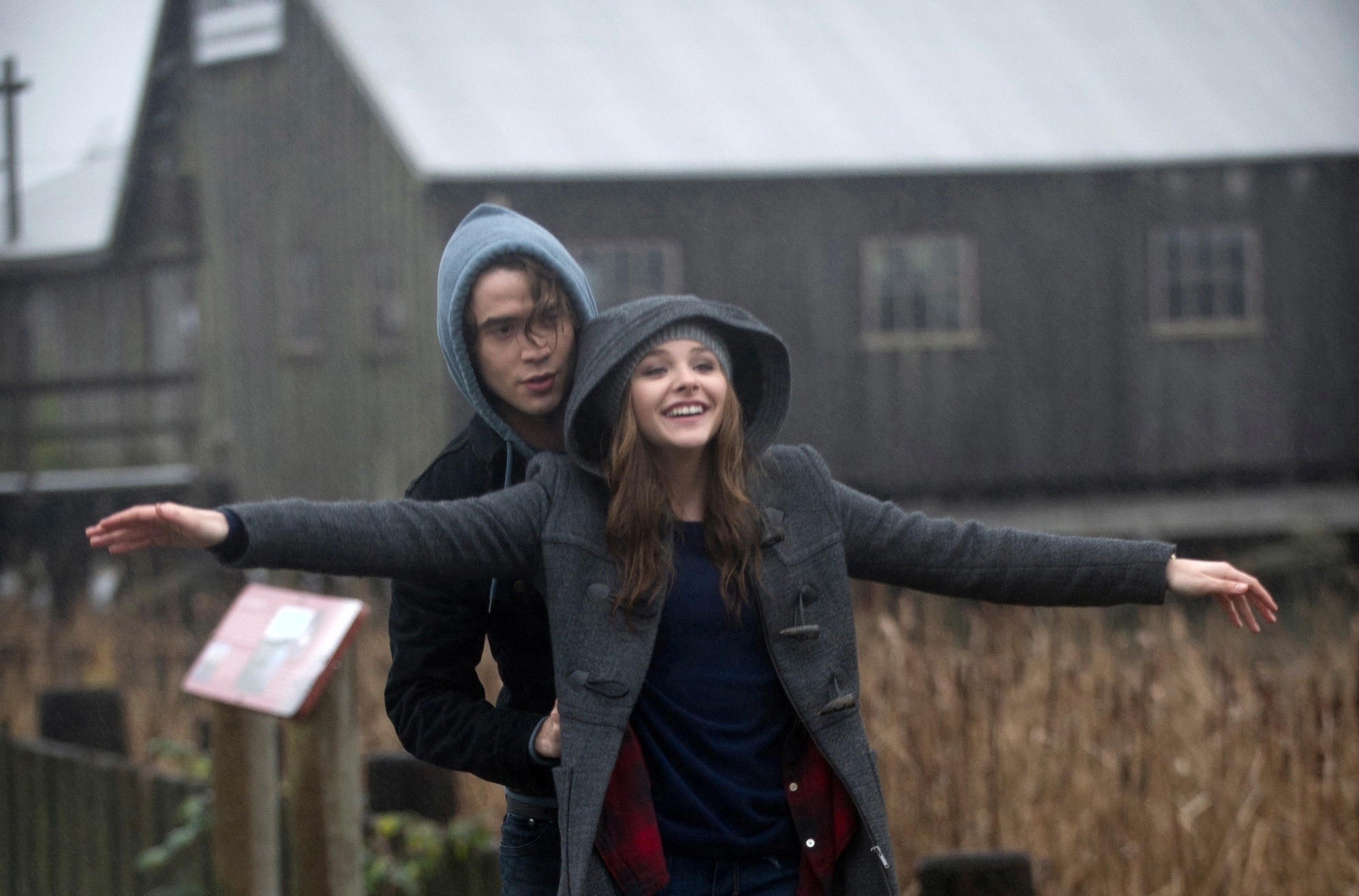 Jamie Blackley stars as Adam and Chloe Moretz stars as Mia Hall in Warner Bros. Pictures' If I Stay (2014)