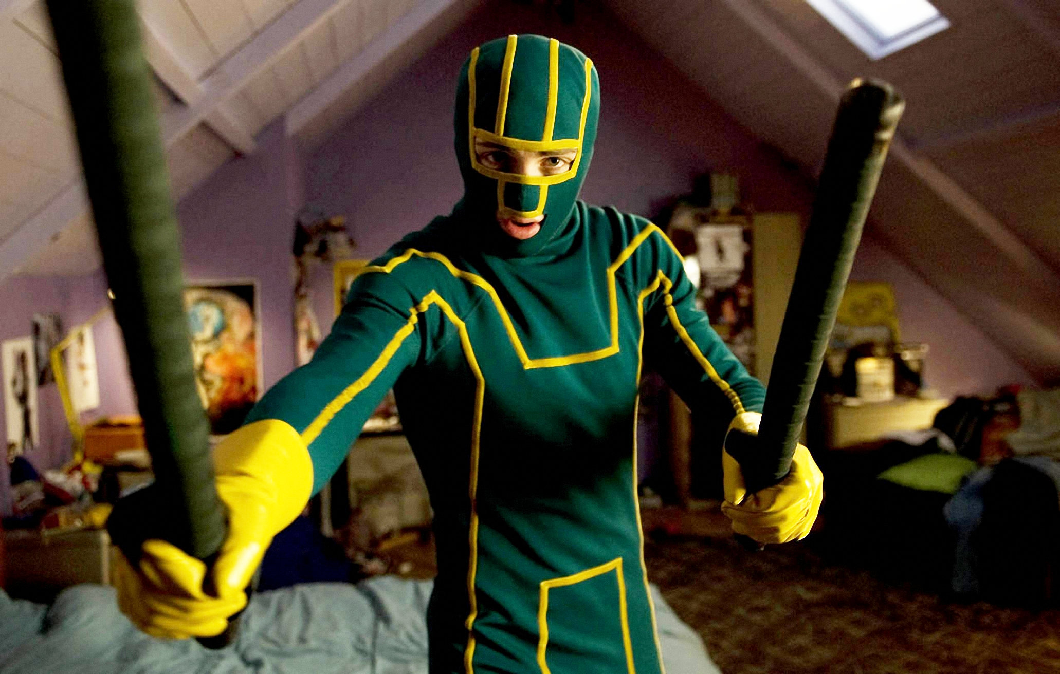 Aaron Johnson stars as Dave Lizewski/Kick-Ass in Lionsgate Films' Kick-Ass (2010)