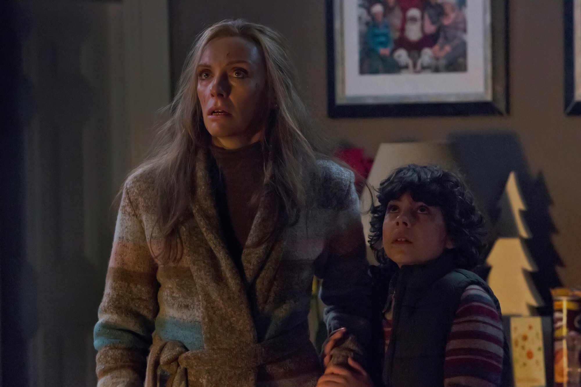 Toni Collette stars as Sarah and Emjay Anthony stars as Max in Universal Pictures' Krampus (2015)