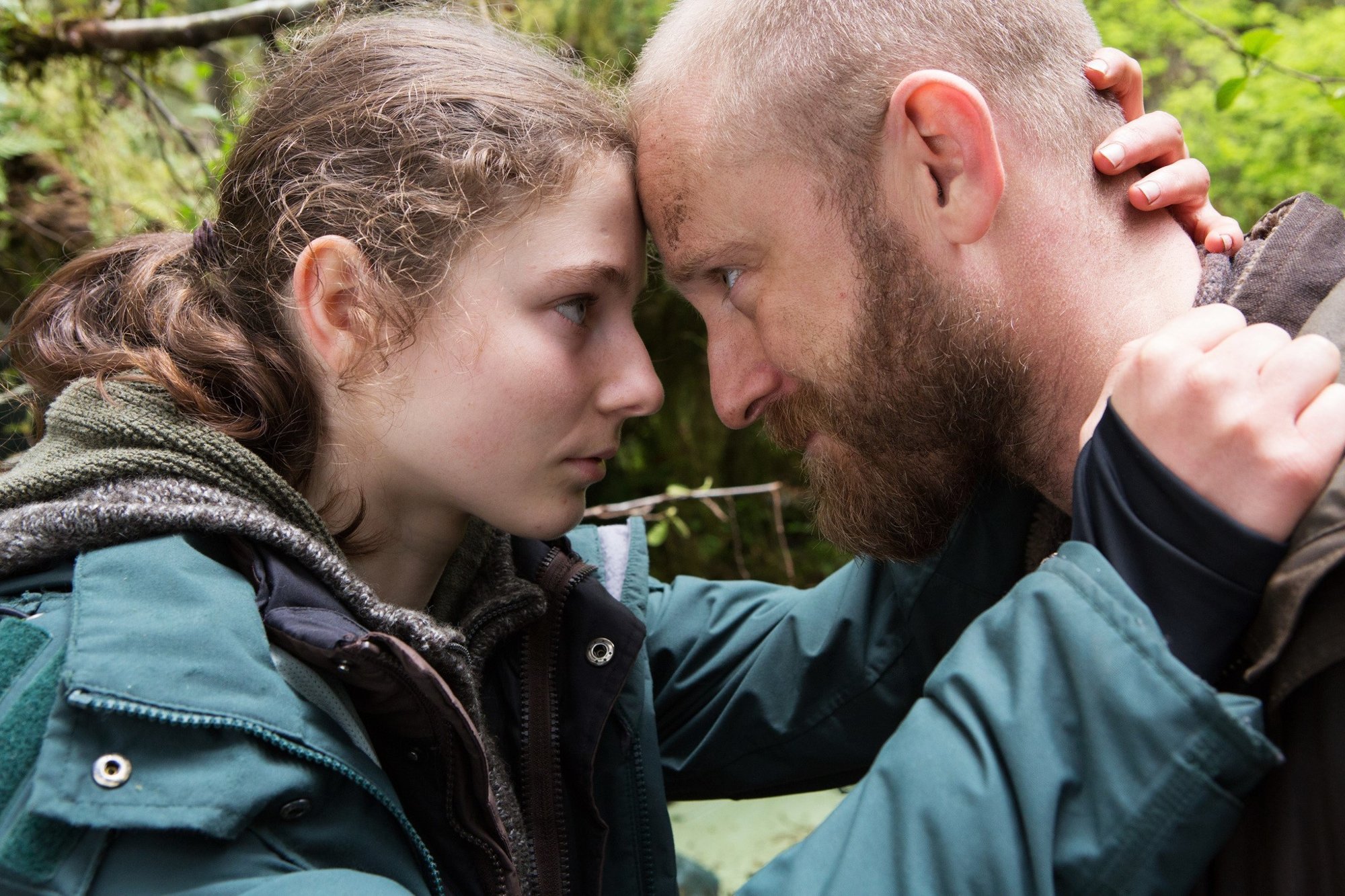 Thomasin McKenzie stars as Tom and Ben Foster stars as Will in Bleecker Street Media's Leave No Trace (2018)
